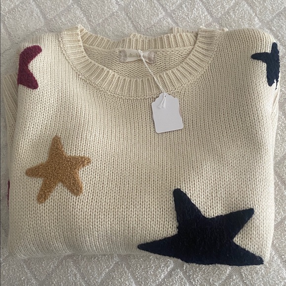 Altar'd State Cream Star Sweater - Picture 2 of 5